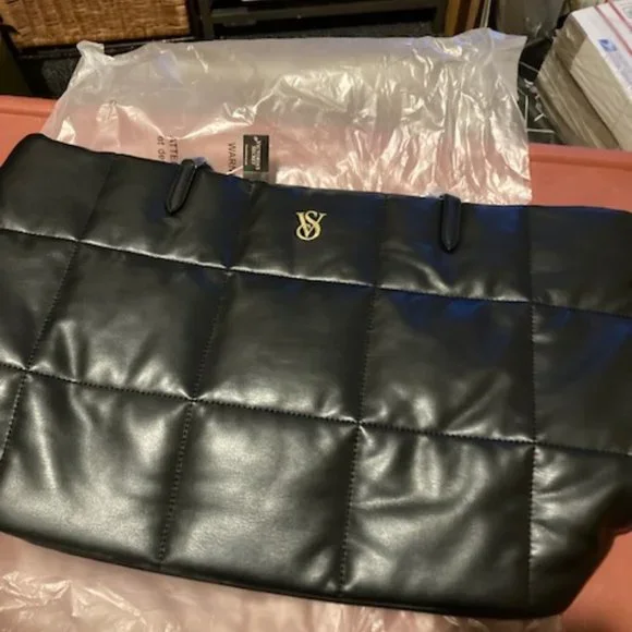 Victoria Secrets black bag/tote - Picture 1 of 7